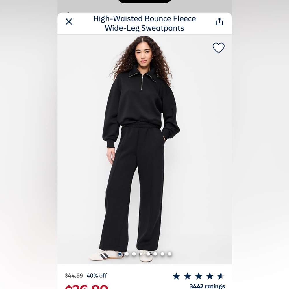 Old Navy Black Wide-Leg Lounge Pants - Picture 14 of 14